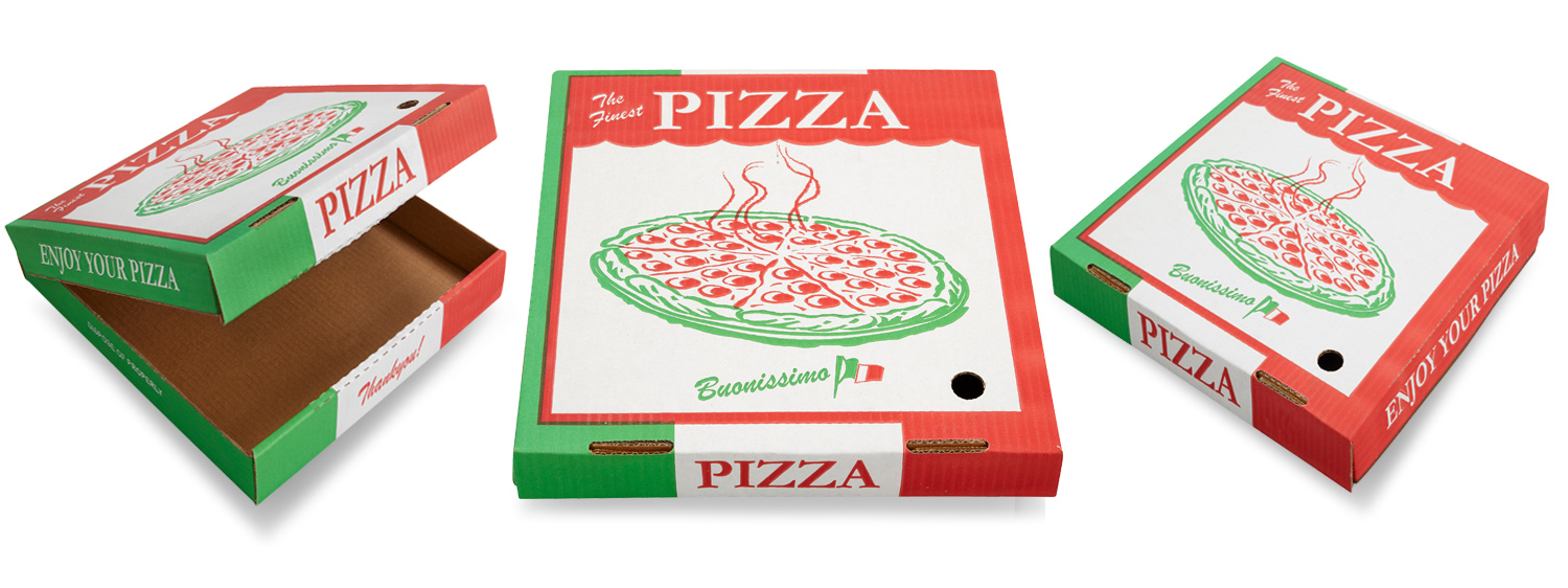 ENJOY YOUR PIZZA - generic printed pizza box