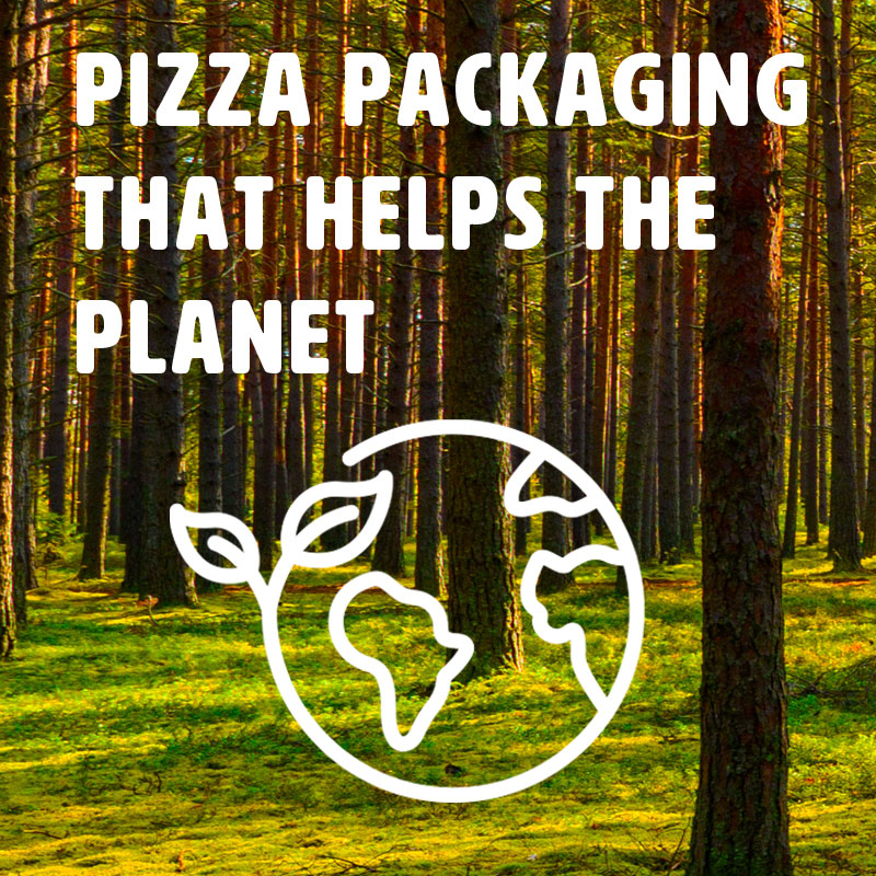 Environmentally friendly pizza box