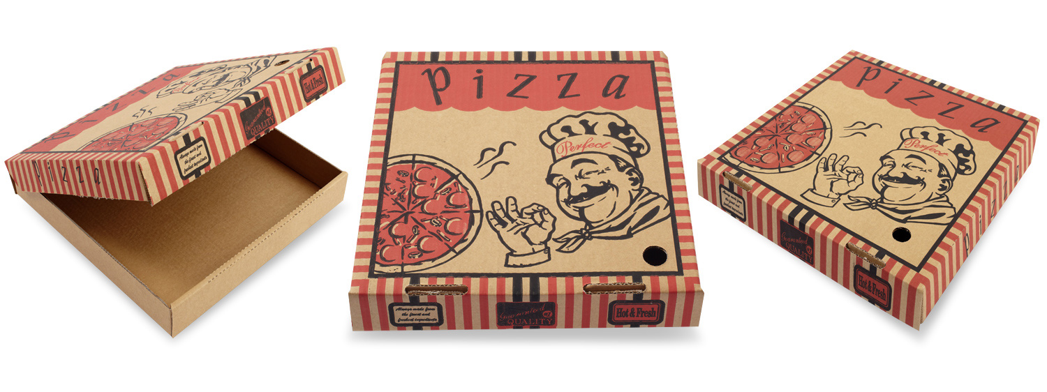 PERFECT BROWN - generic printed pizza box