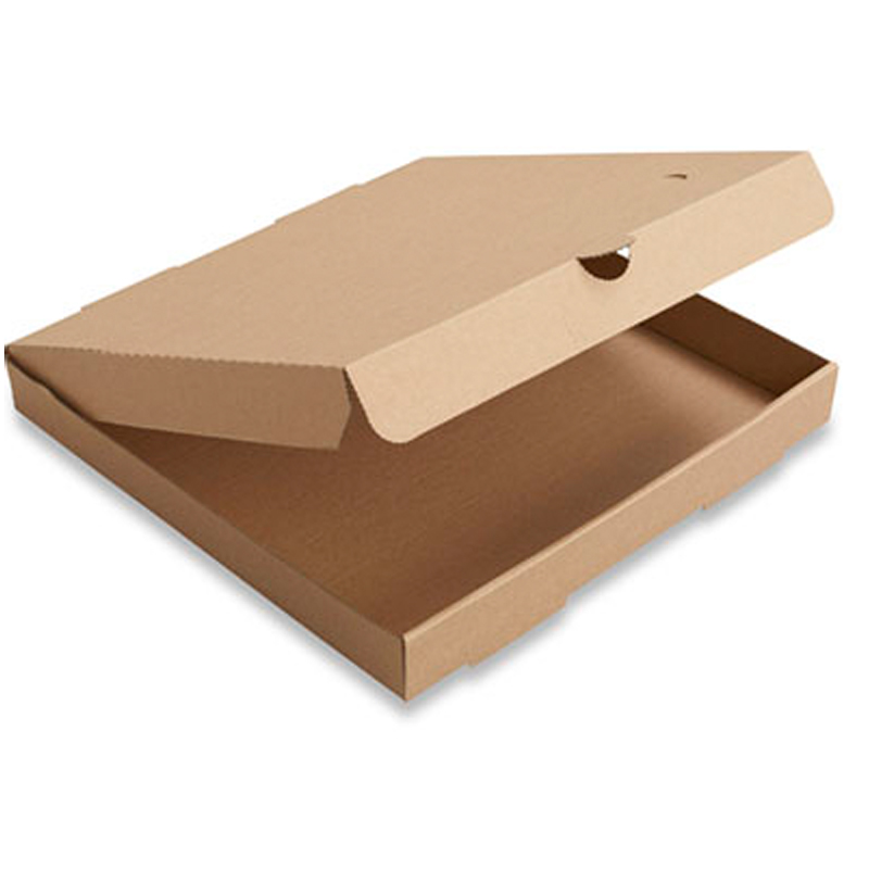 Single fold, environmentally friendly pizza box
