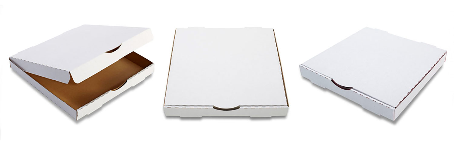 White Single Fold pizza box